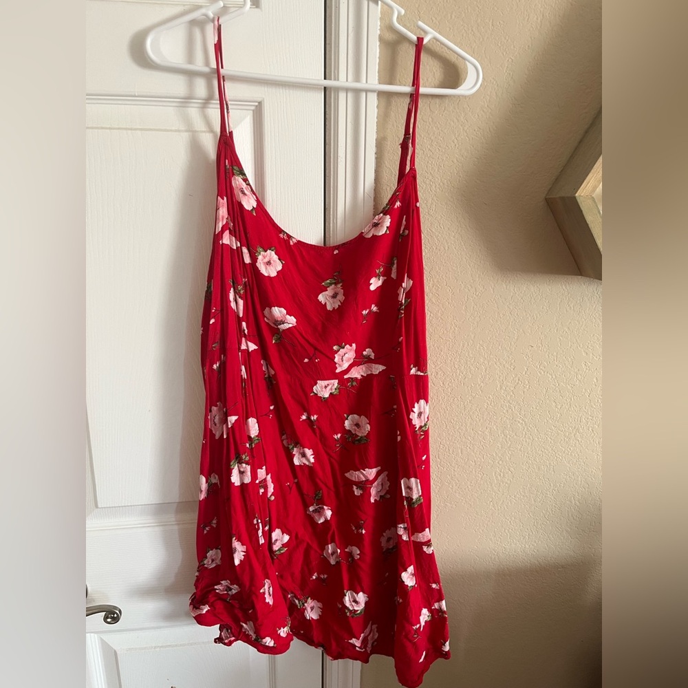Forever 21 Red Floral Mini Dress
